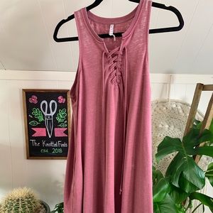 Z Supply Faded Tie Front Dress